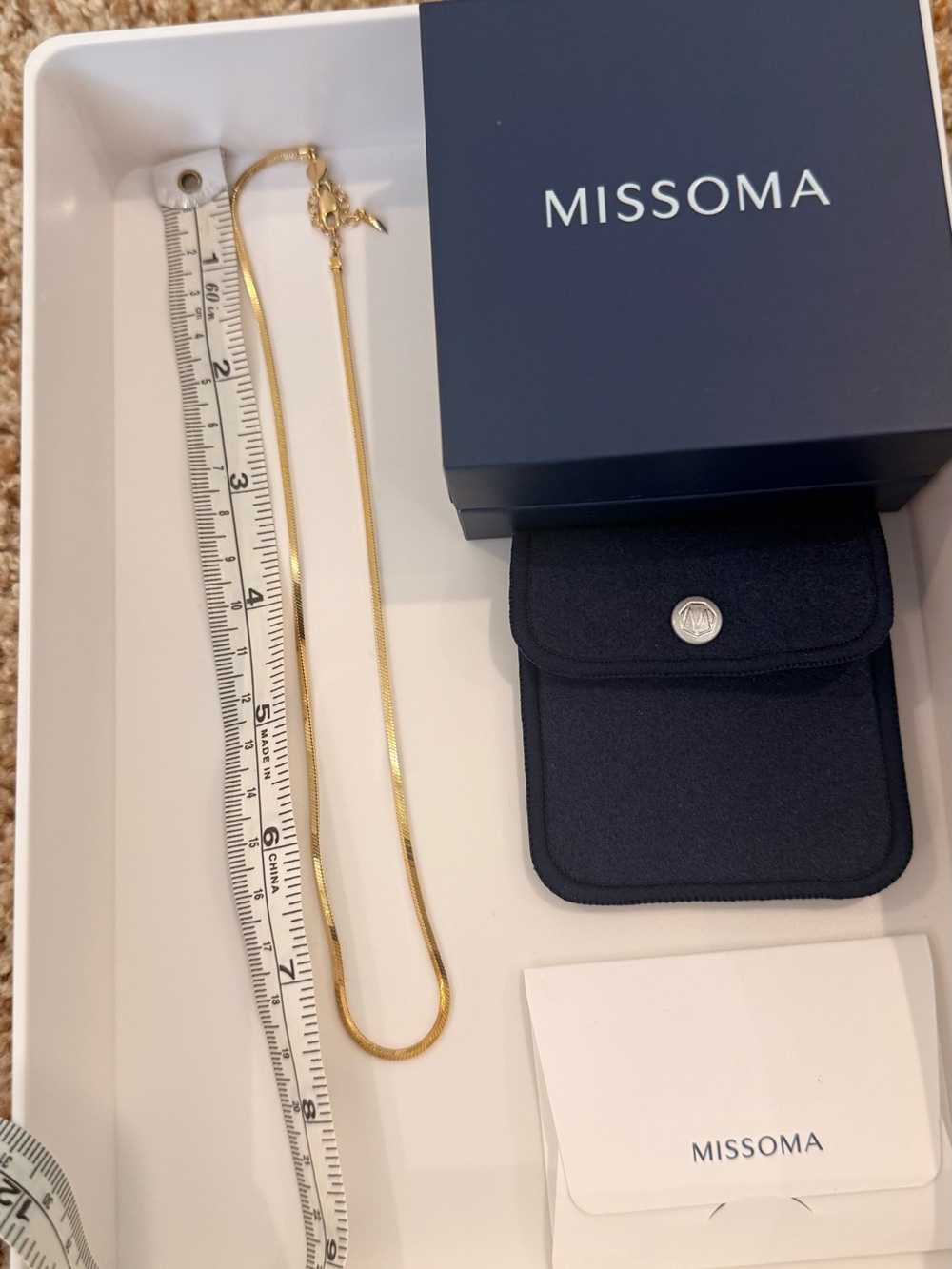 Missoma LUCY WILLIAMS GOLD SQUARE SNAKE CHAIN NECKLACE